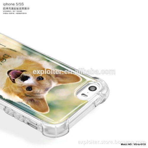 Shockproof air cushion gel latest phone cover for iphone 5s cover universal